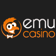 emu casino logo black